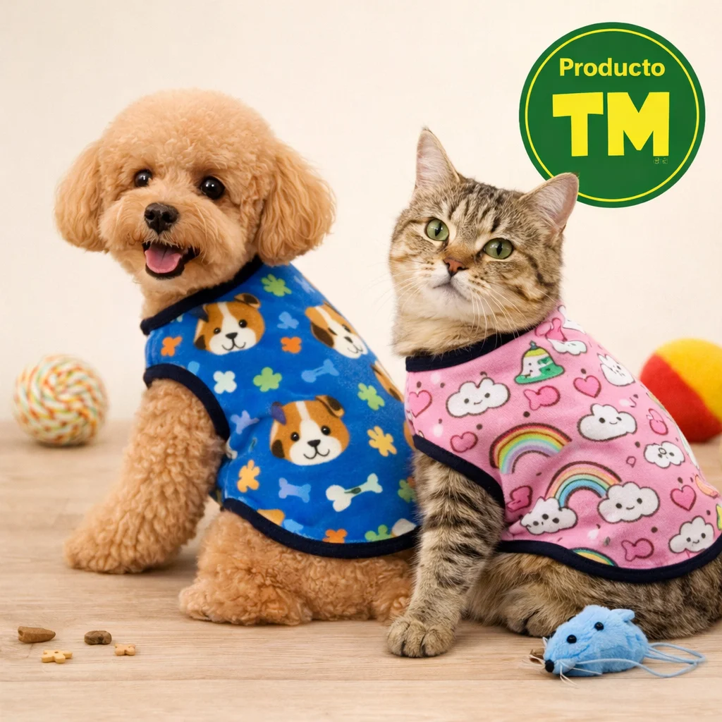 ROPA en polar estampado para mascotas varios colores