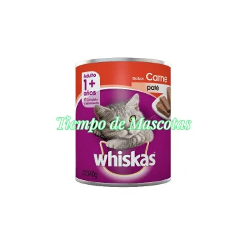 Whiskas Lata Adulto Carne 340g - Producto en Tiempo de Mascotas