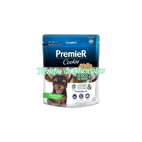 Premier Perro Cookie Cachorro Coco Avena 250g - Producto en Tiempo de Mascotas
