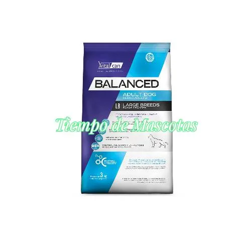 Vitalcan Balanced Perro Adulto RP 15kg - Producto en Tiempo de Mascotas