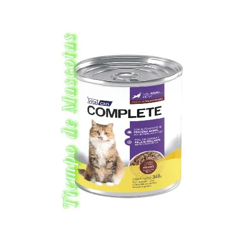 Vitalcan Complete Gato Pate Adulto Higado 340g - Producto en Tiempo de Mascotas
