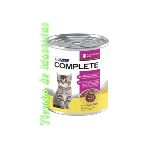 VITALCAN COMPLETE GATO PATE KITTEN HIGADO 340G