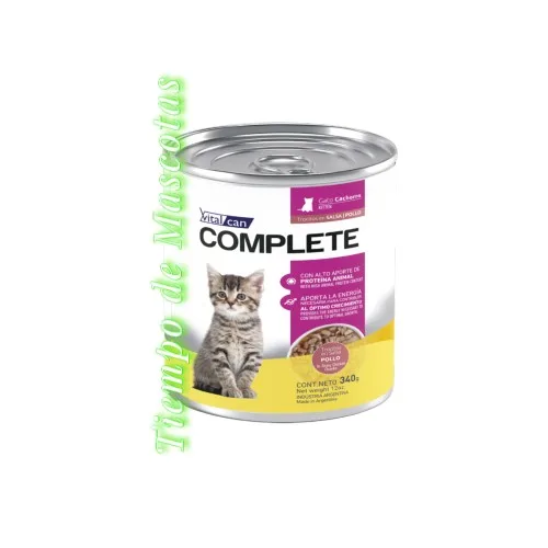VITALCAN COMPLETE GATO PATE KITTEN POLLO 340G
