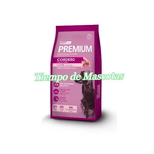 Vitalcan Premium Perro Adulto RMG Cordero 20kg - Producto en Tiempo de Mascotas