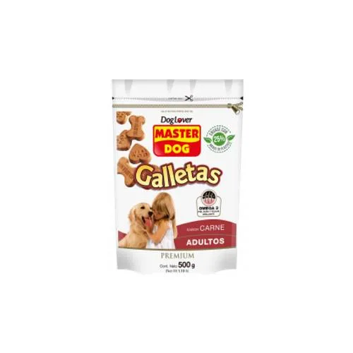 Masterdog Galletas Perro Adulto Carne 500g - Producto en Tiempo de Mascotas