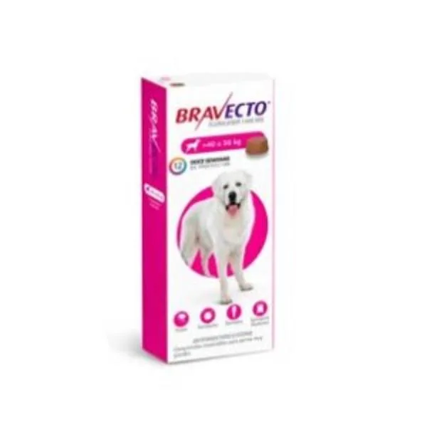 BRAVECTO 3M PERRO 40-56KG FUCCIA COMP