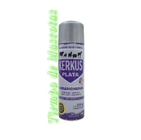 Kerkus Plata Curabicheras Aerosol 400cc - Producto en Tiempo de Mascotas