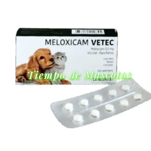 Meloxicam 0.5mg Vetec - Producto en Tiempo de Mascotas