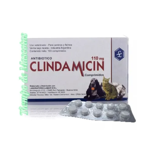 Clindamicin 110mg 10Comp - Producto en Tiempo de Mascotas