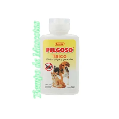 Denucio Talco Pulgoso 100g - Producto en Tiempo de Mascotas