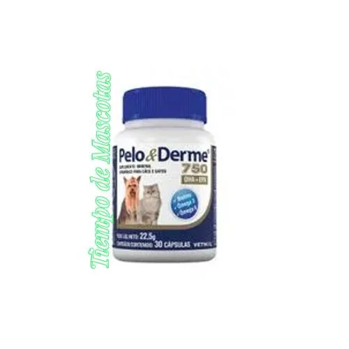 Vetnil Pelo y Derme 750 45g 60 Capsulas - Producto en Tiempo de Mascotas