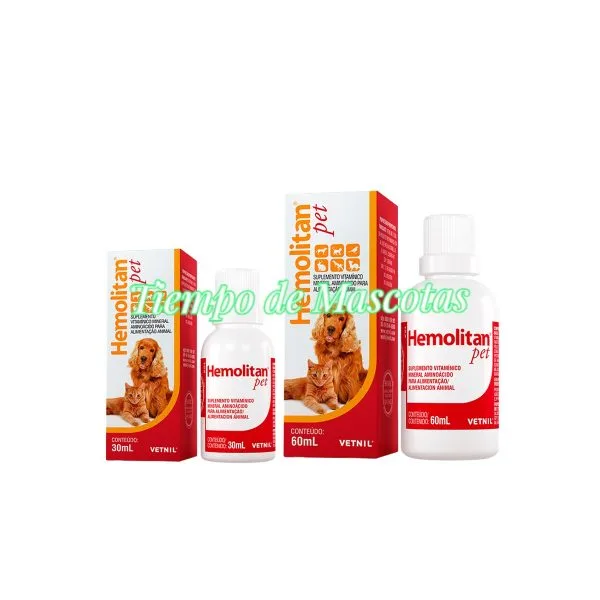 VETNIL HEMOLITAN PET GOTAS 60ML