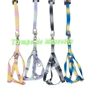 Arnes con Correa Colorido G 2.5*120 - Producto en Tiempo de Mascotas