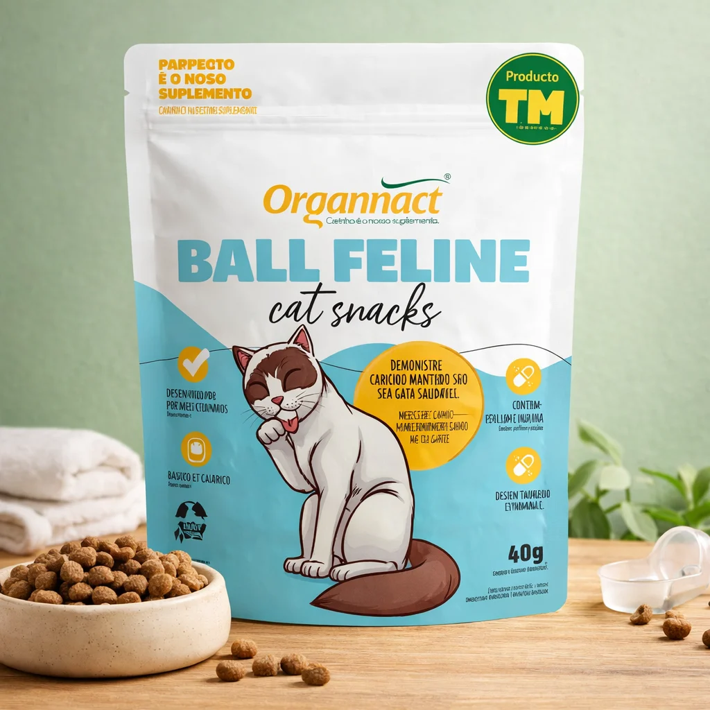 ORGANNACT CAT SNACKS 40G BALL FELINE