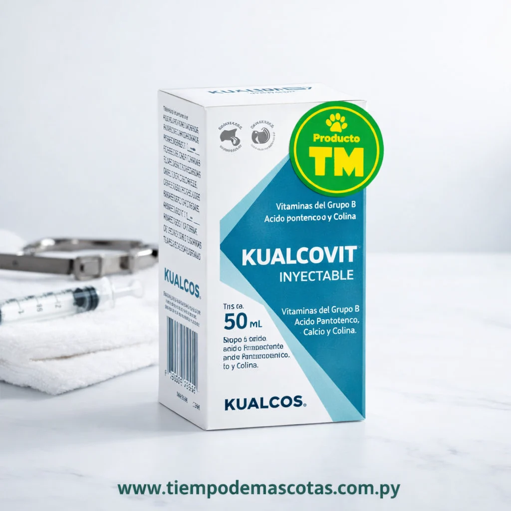 Kualcos Kualcovit Inyectable 50ml - Producto en Tiempo de Mascotas