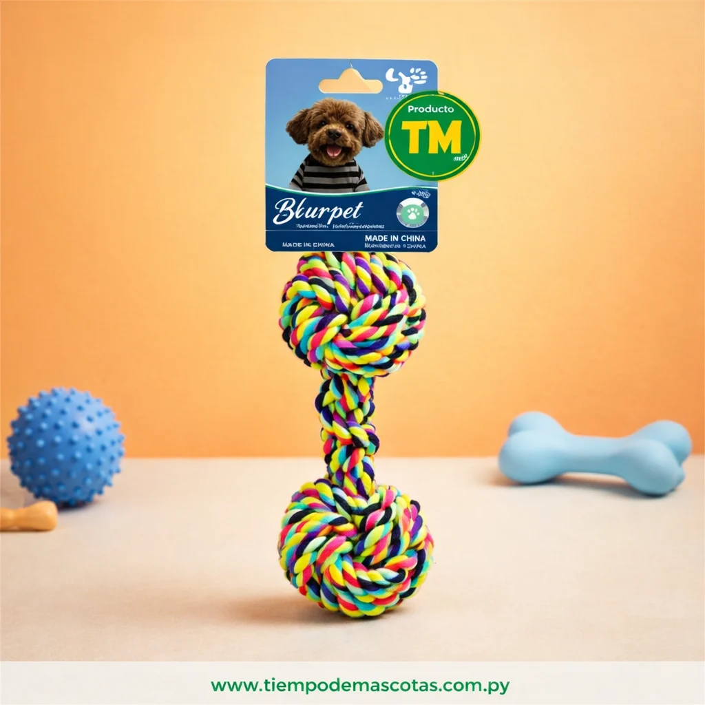 juguetes CUERDA DOBLE MANCUERINA BIG 22cm - Producto en Tiempo de Mascotas