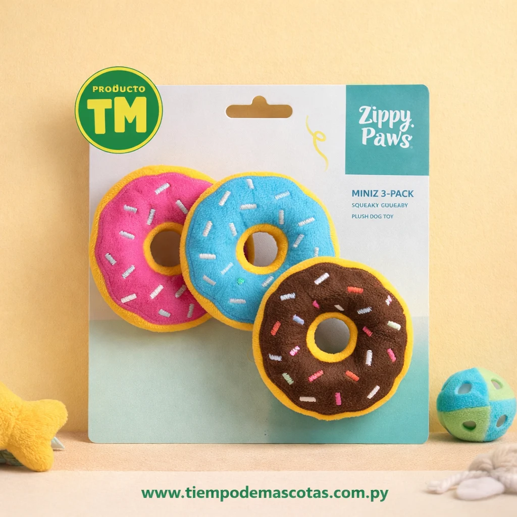 peluche ZIPPY PAWS 3 DONUS - Producto en Tiempo de Mascotas