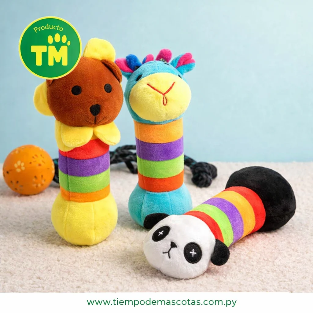 juguete peluche mordedor para cachorro PET TOY - Producto en Tiempo de Mascotas