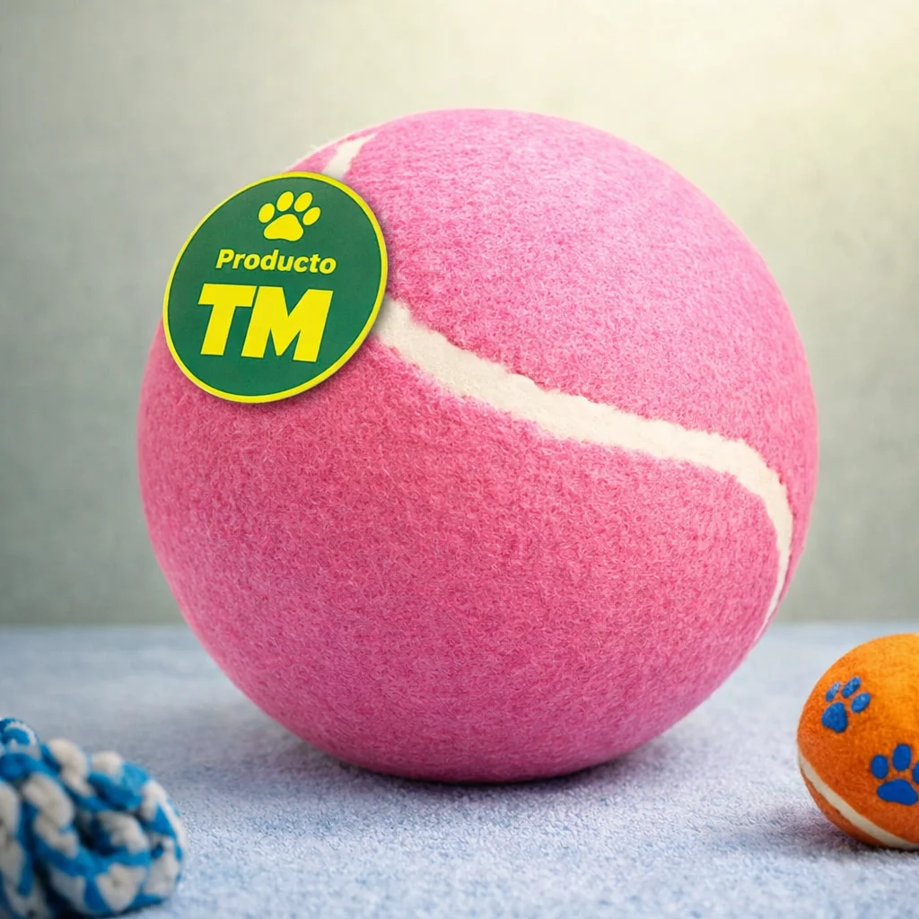 juguete pelota tenis gigante de tenis 40cm diametro - Producto en Tiempo de Mascotas