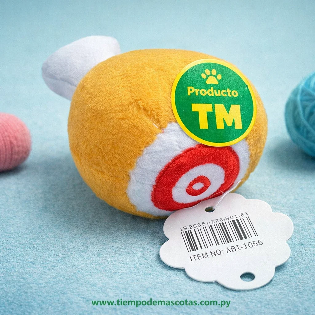 Juguete De Peluche Para Perro Pata De Pollo Con Sonido 12cm - Producto en Tiempo de Mascotas