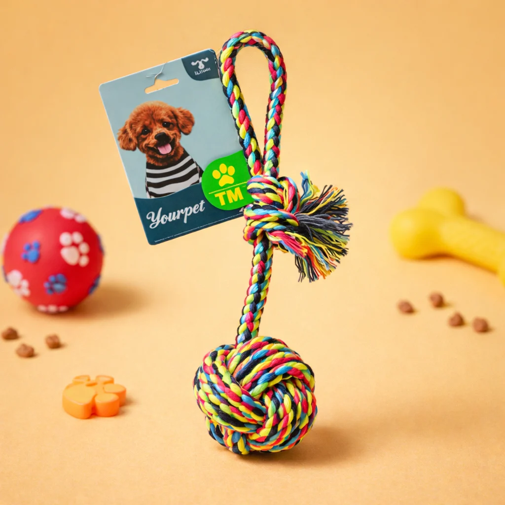 juguete cuerda con nudo simple - Producto en Tiempo de Mascotas