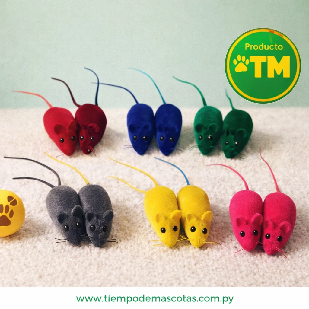 juguete ratones 12 unidades - Producto en Tiempo de Mascotas