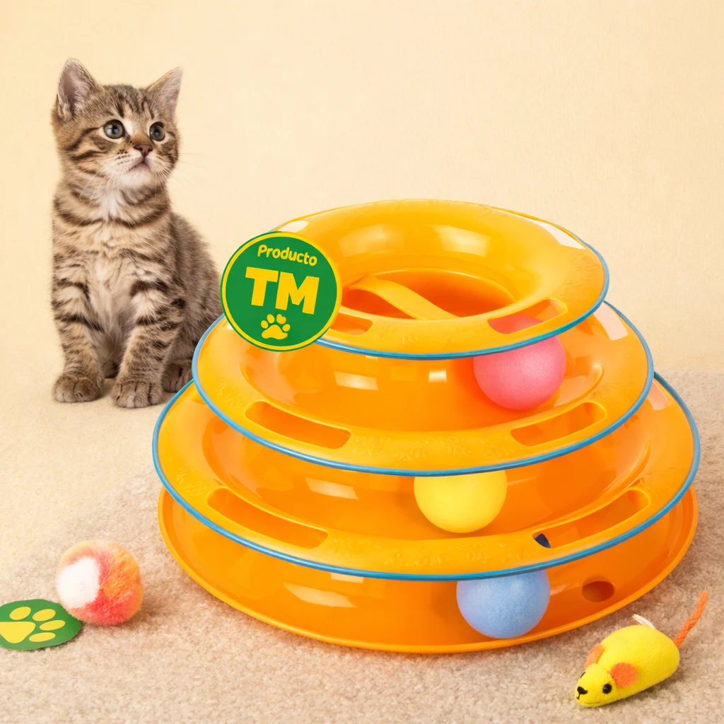 Juguete gato interactivo TOWER OF TRACKS - Producto en Tiempo de Mascotas