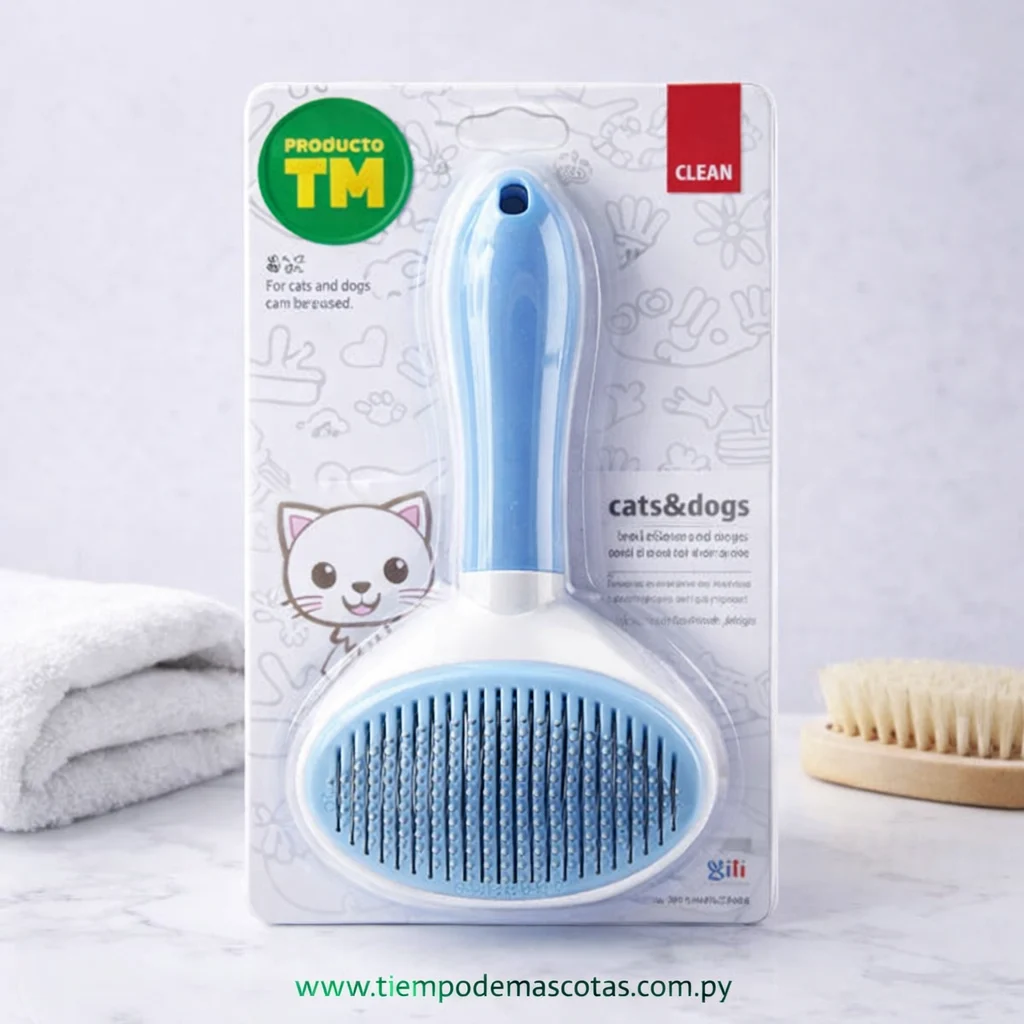 Cepillo con tecla para quitar el cabello CLEANPETS 19*10cm - Producto en Tiempo de Mascotas