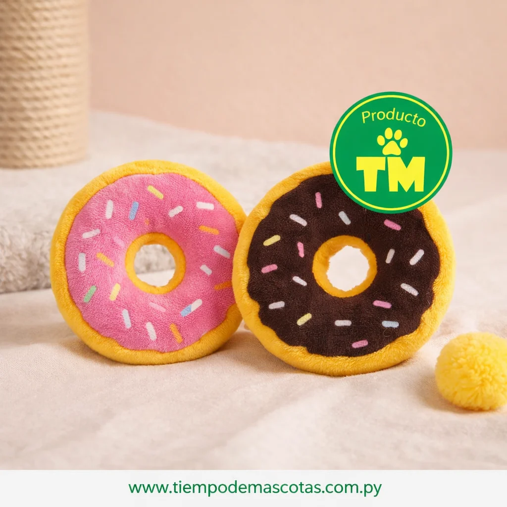 juguete ZIPPY CLAWS peluche 2 donus (8cm diam) - Producto en Tiempo de Mascotas