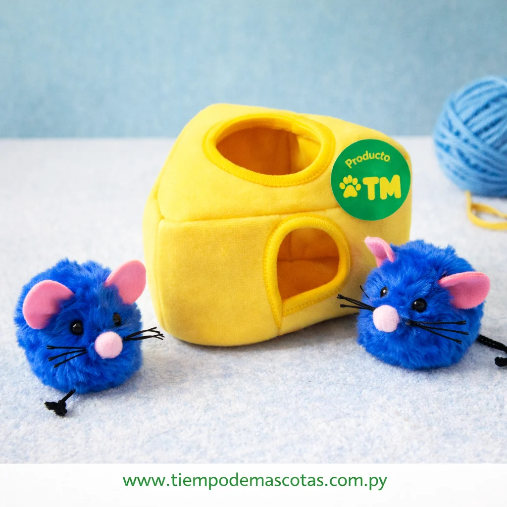 juguete ZIPPY CLAWS peluche ratones y queso - Producto en Tiempo de Mascotas
