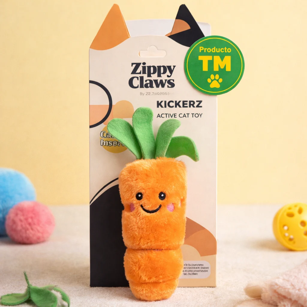 juguete ZIPPY CLAWS peluche zanahoria - Producto en Tiempo de Mascotas