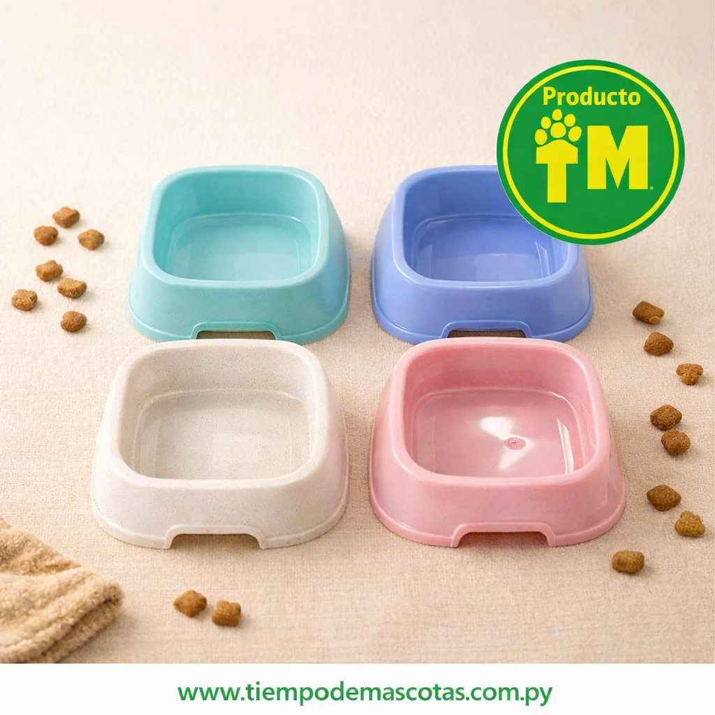 comedero rectangular 21*21*6.5cm (unidad) - Producto en Tiempo de Mascotas