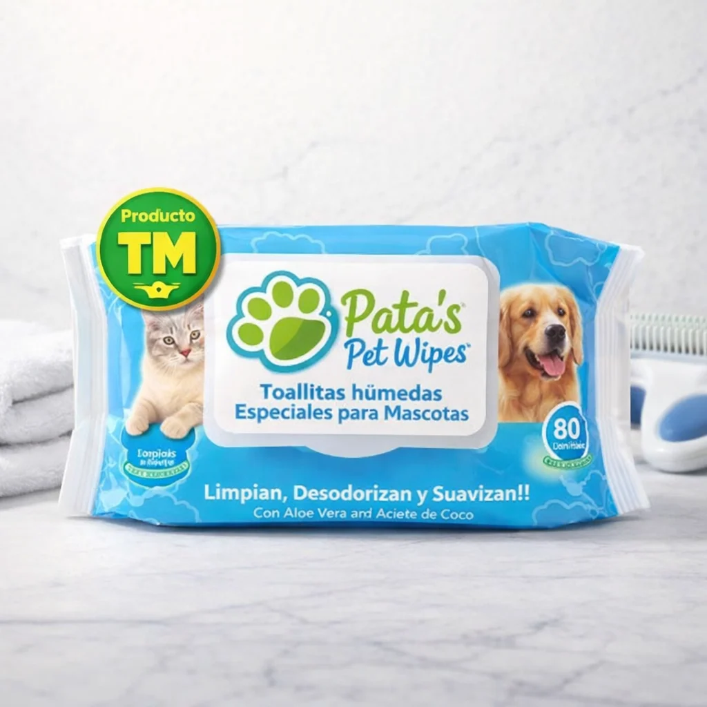 toallitas higienicas humedas 80U PATAS PET WIPES - Producto en Tiempo de Mascotas
