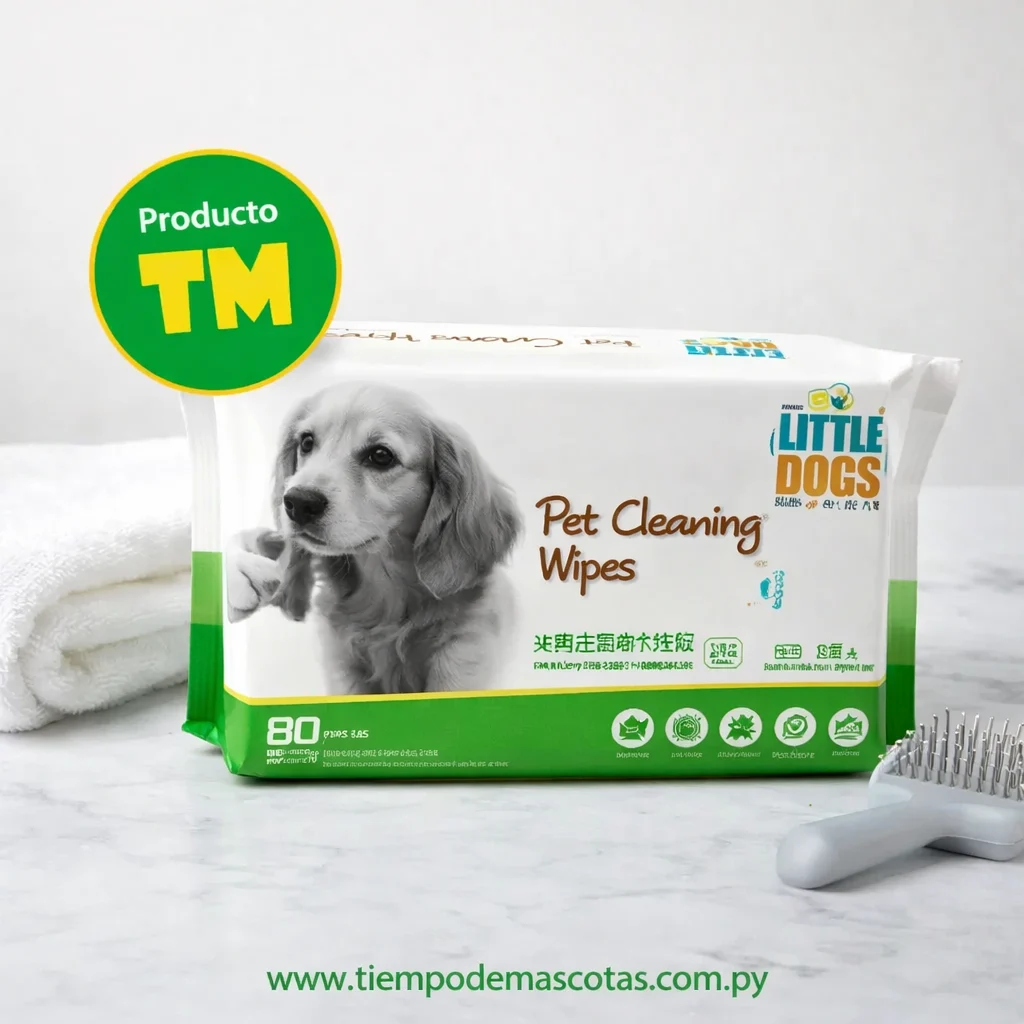 toallitas higienicas humedas 80U LITTLE DOGS - Producto en Tiempo de Mascotas