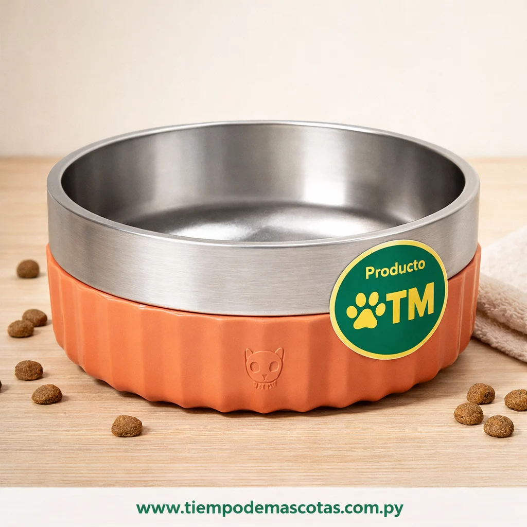 ZEEDOG TUFF bowl large mayo star clay (color Salmon) - Producto en Tiempo de Mascotas