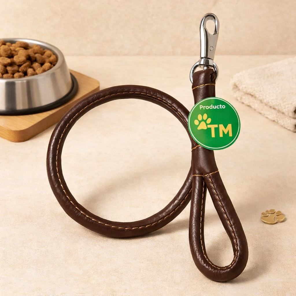 Correa Gruesa de Cuerina 90cm - Producto en Tiempo de Mascotas