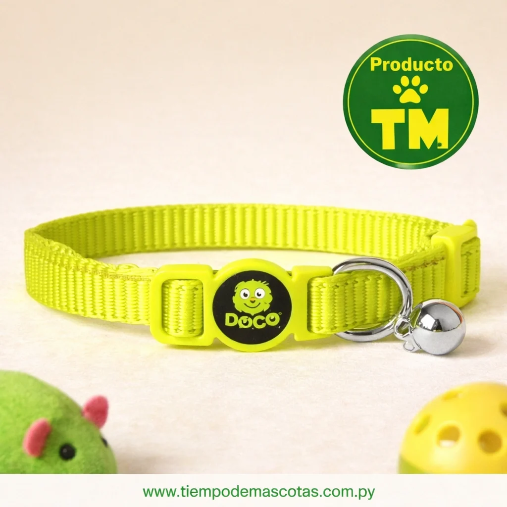 Collar Doco Gato Furball Amarillo - Producto en Tiempo de Mascotas