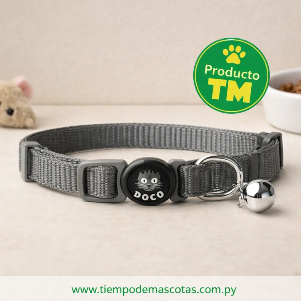 Collar Doco Gato Furball Gris - Producto en Tiempo de Mascotas