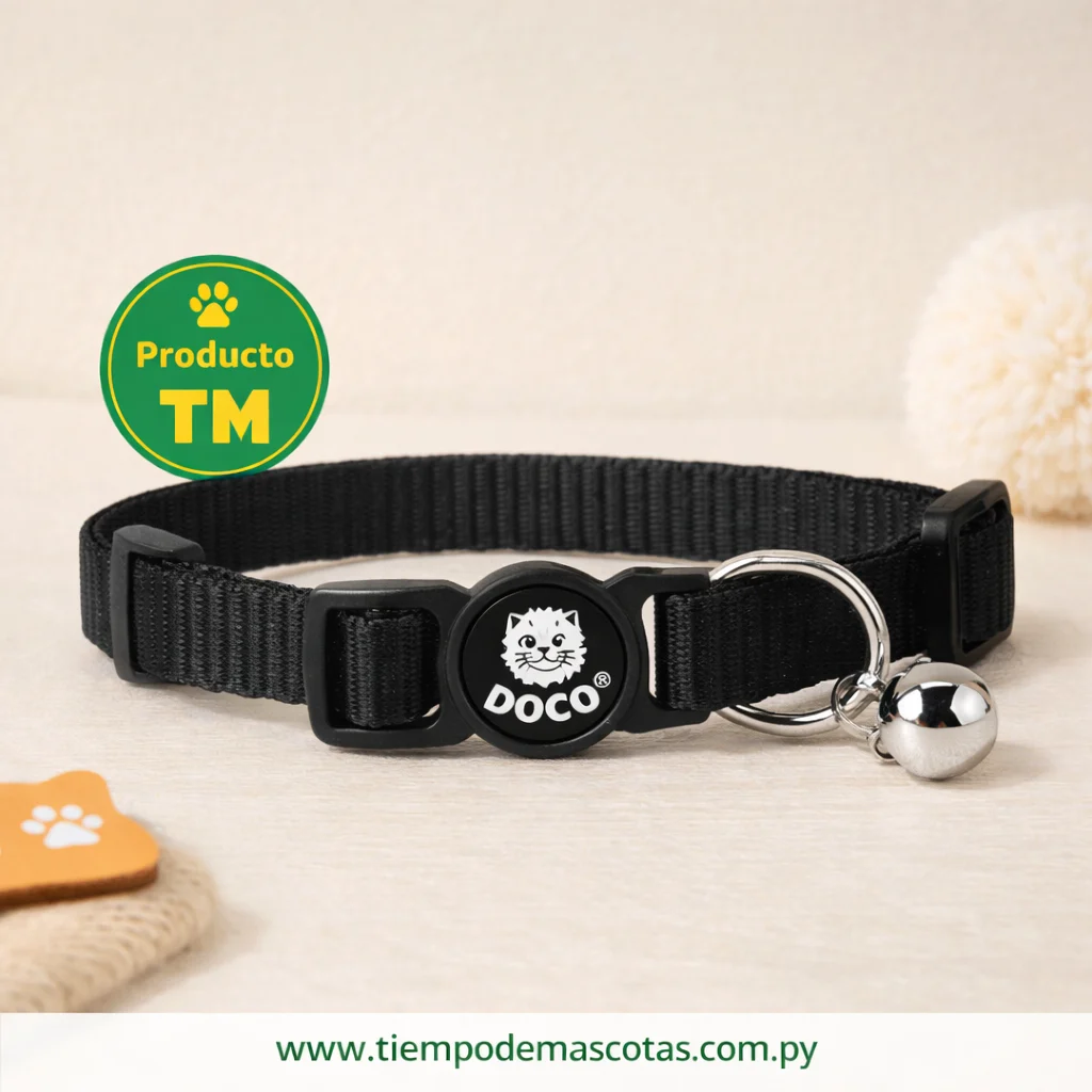 Collar Doco Gato Furball Negro - Producto en Tiempo de Mascotas