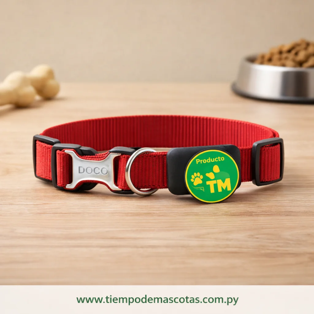 Doco Collar Airtag M Rojo - Producto en Tiempo de Mascotas