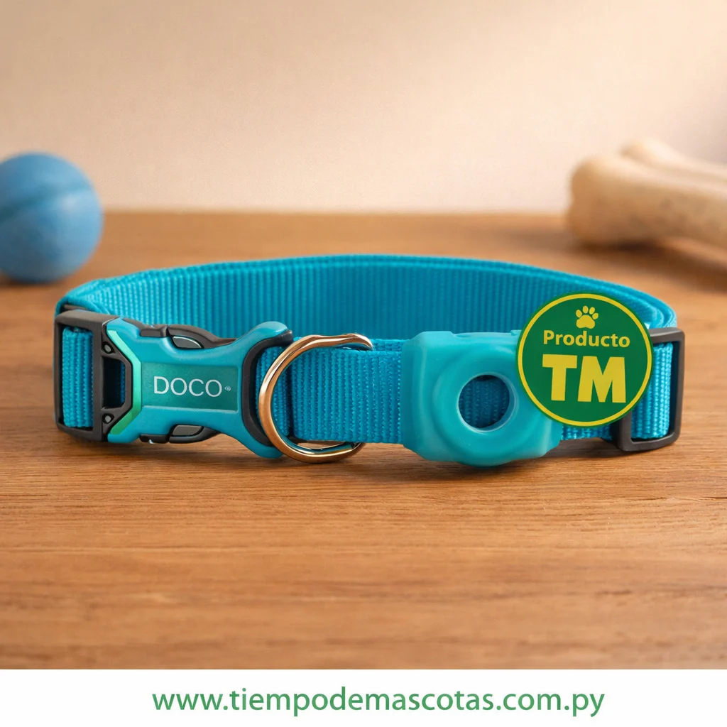 Doco Collar Airtag L Turquesa - Producto en Tiempo de Mascotas