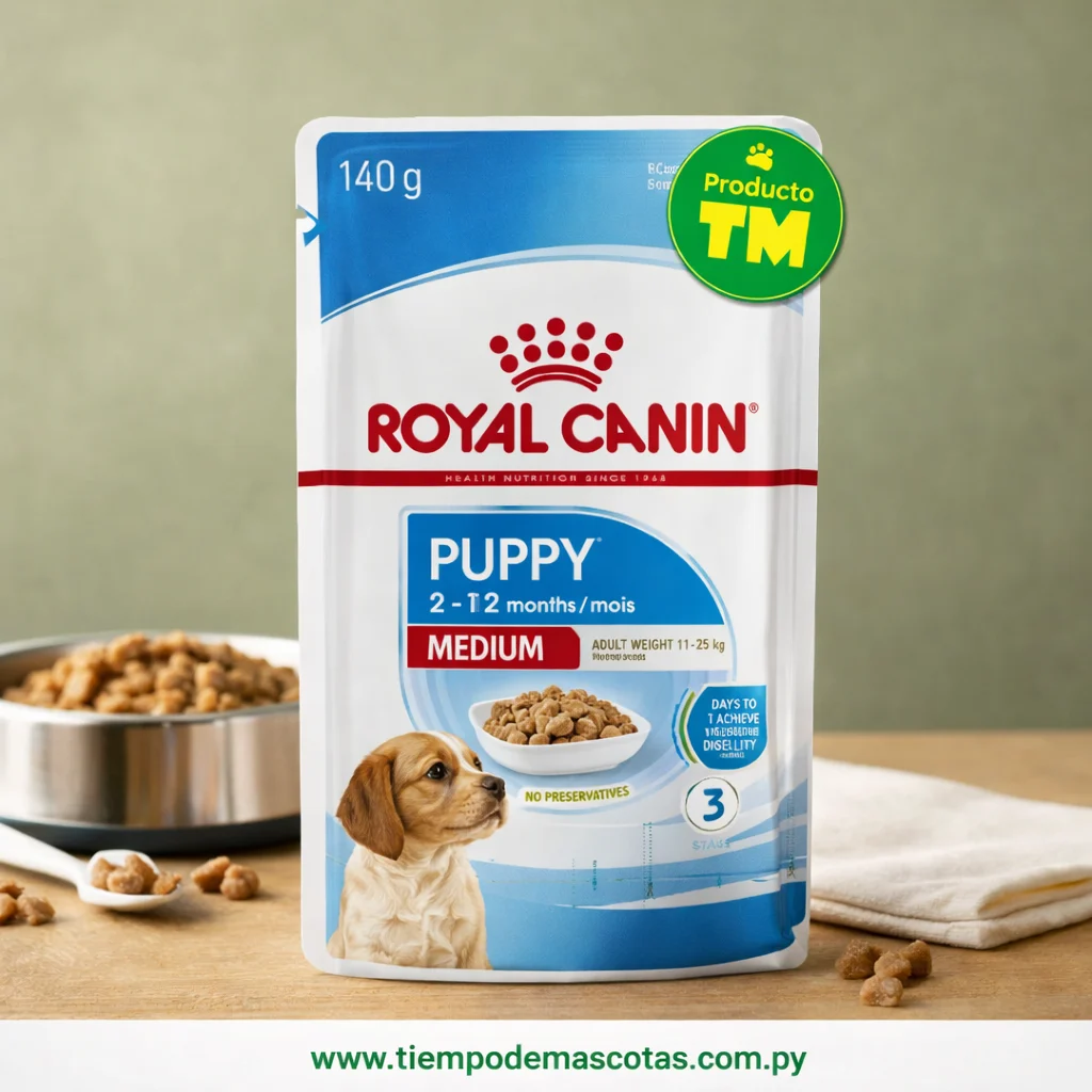 ROYAL PERRO POUCH medium puppy 140g - Producto en Tiempo de Mascotas