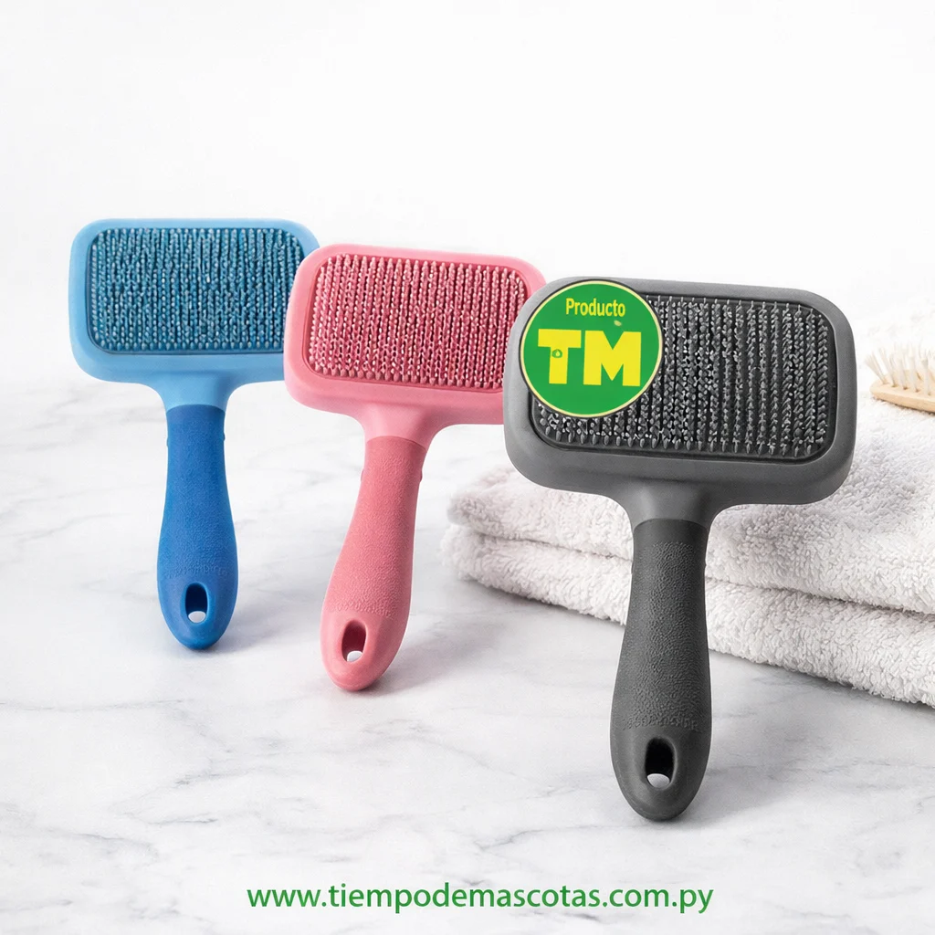 cepillo de peinar 19*10cm autolimpiador - Producto en Tiempo de Mascotas