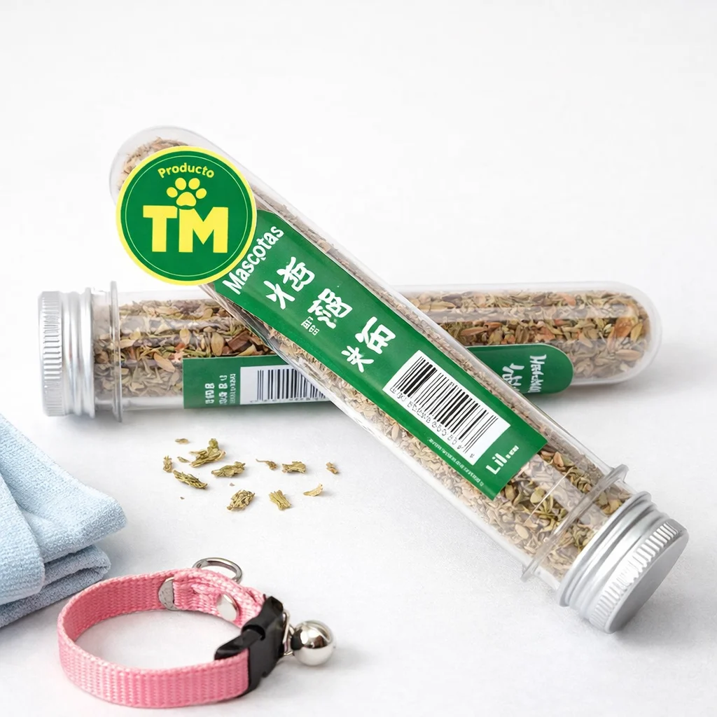 CATNIP hierbas para gatos (yerba) en tubos - Producto en Tiempo de Mascotas
