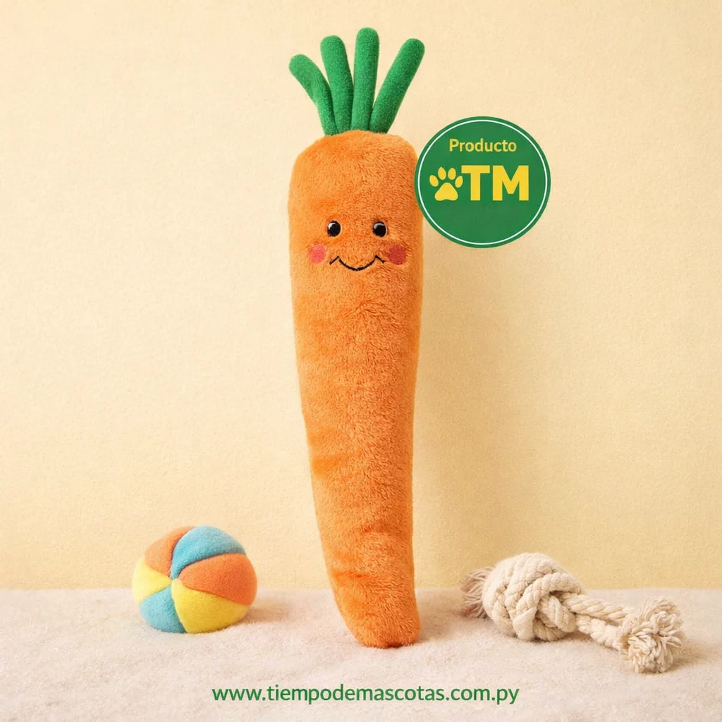 juguete ZIPPY PAWS peluche zanahoria - Producto en Tiempo de Mascotas