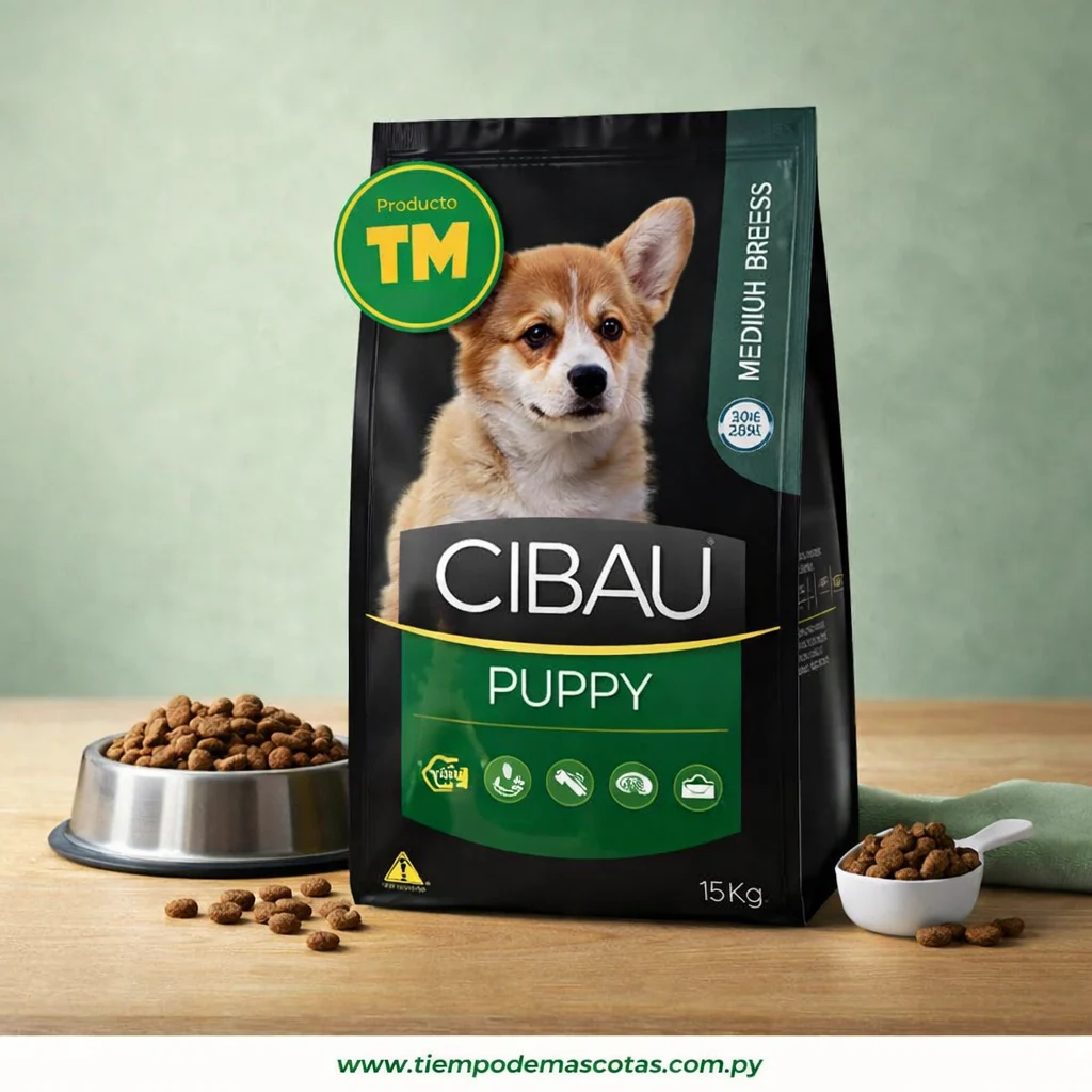 Cibau Puppy Medium 15kg - Producto en Tiempo de Mascotas