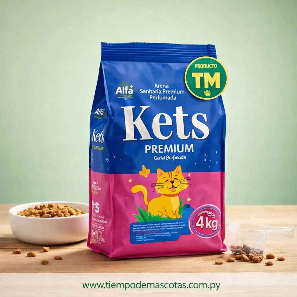 Kets Premium Perfumado 4kg - Producto en Tiempo de Mascotas