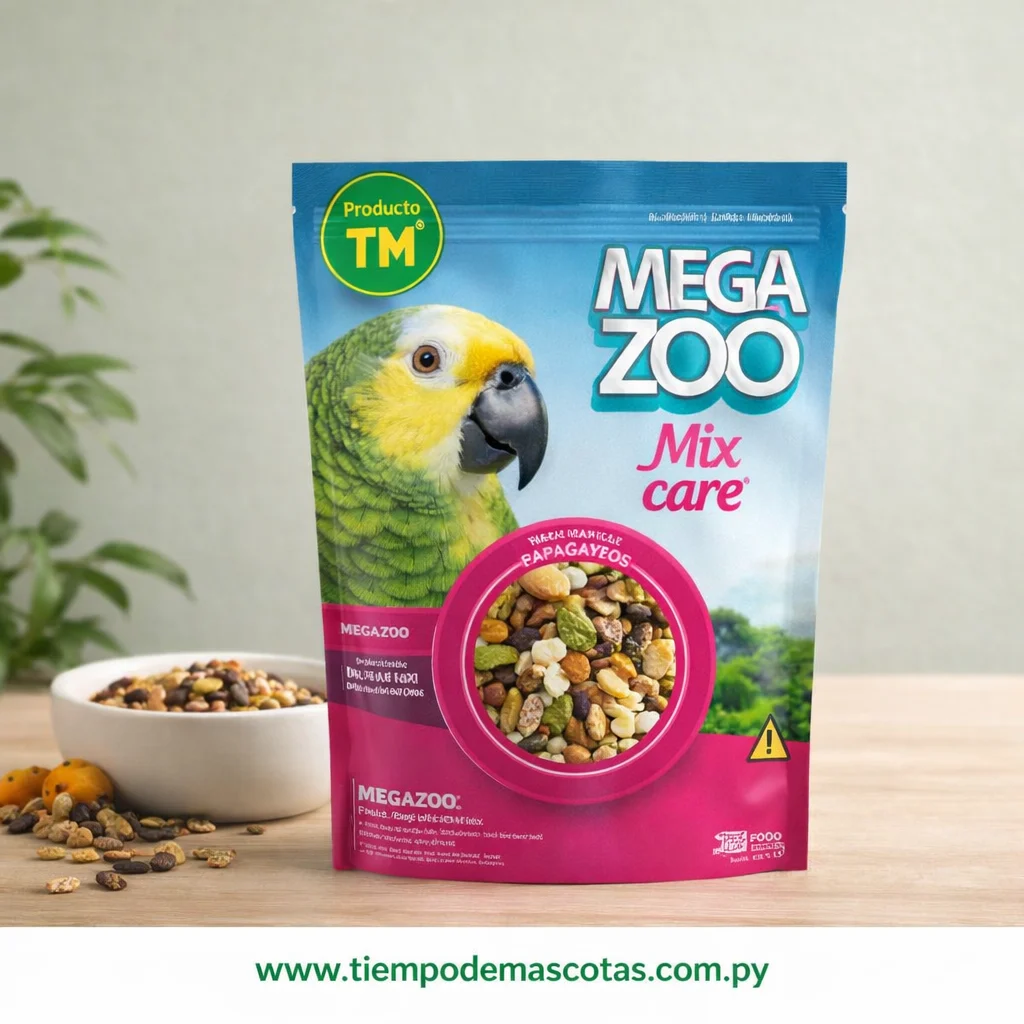 Megazoo Papagayos Mix 350g - Producto en Tiempo de Mascotas
