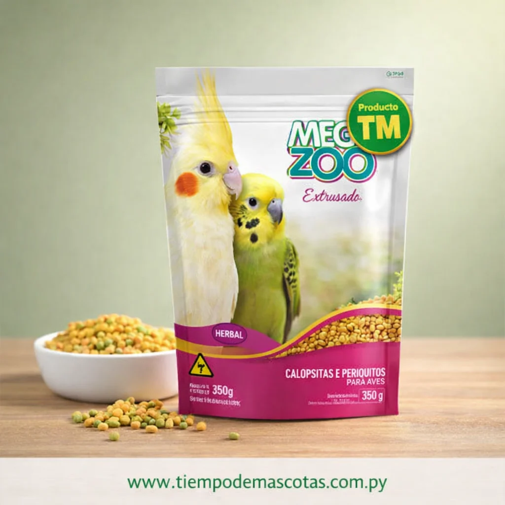Megazoo Calopsitas e Periquitos 350g - Producto en Tiempo de Mascotas
