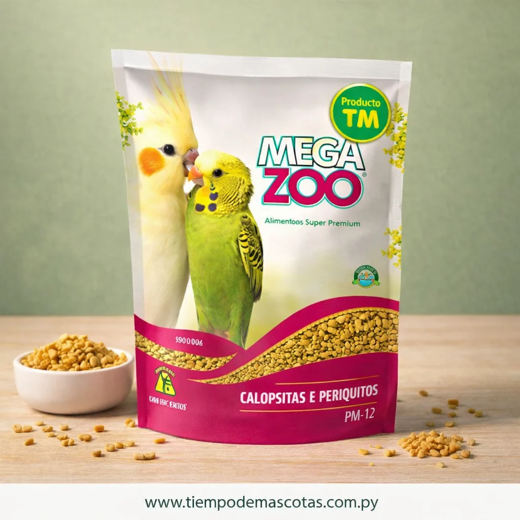 Megazoo Extrusada Calopsitas 900g - Producto en Tiempo de Mascotas